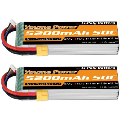 Batterie Lipo 3S 5200 mAh pour modèle réduit