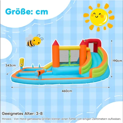 Château gonflable aquatique orange – image 2