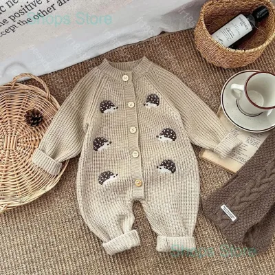 Combinaison tricotée bébé en coton – image 2