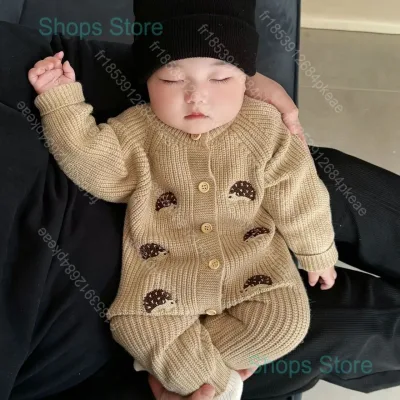 Combinaison tricotée bébé en coton – image 3