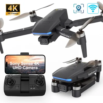 Drone télécommandé avec caméra 4K et GPS