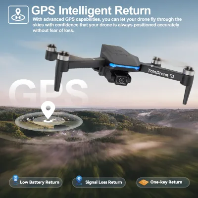 Drone télécommandé avec caméra 4K et GPS – image 3