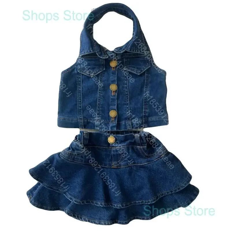 Ensemble fille 2 pièces en jean, été