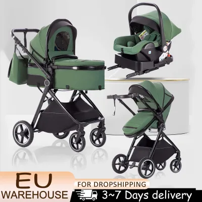 Poussette bébé 3 en 1 pliable de voyage