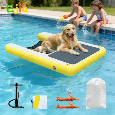 Rampe gonflable pour chien, échelle flottante