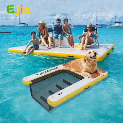Rampe gonflable pour chien, échelle flottante – image 2
