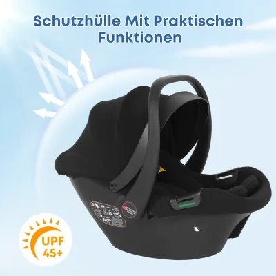 Siège auto bébé en coton, de 0 à 12 mois – image 2
